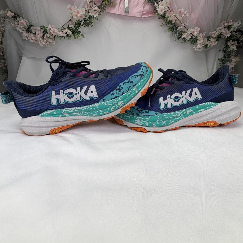 Hoka One One Speedgoat 6 Women's Size 9.5B Running Shoes Blue‎ Purple